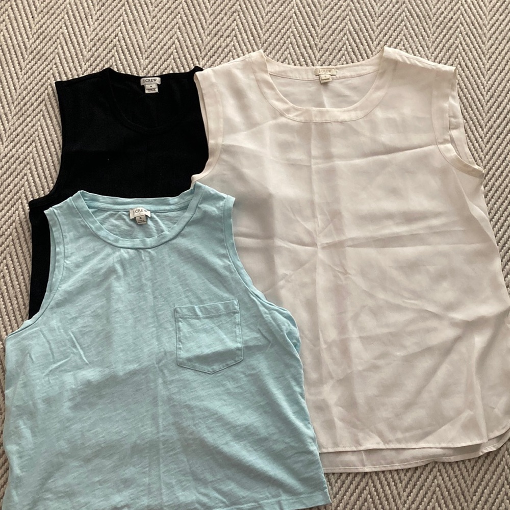 Three J. Crew tanks - perfect for work or home